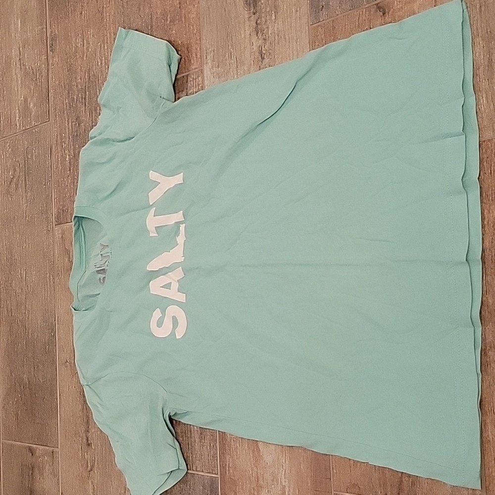 Womens Mint Green Florida Salty Shirt Small NWOT